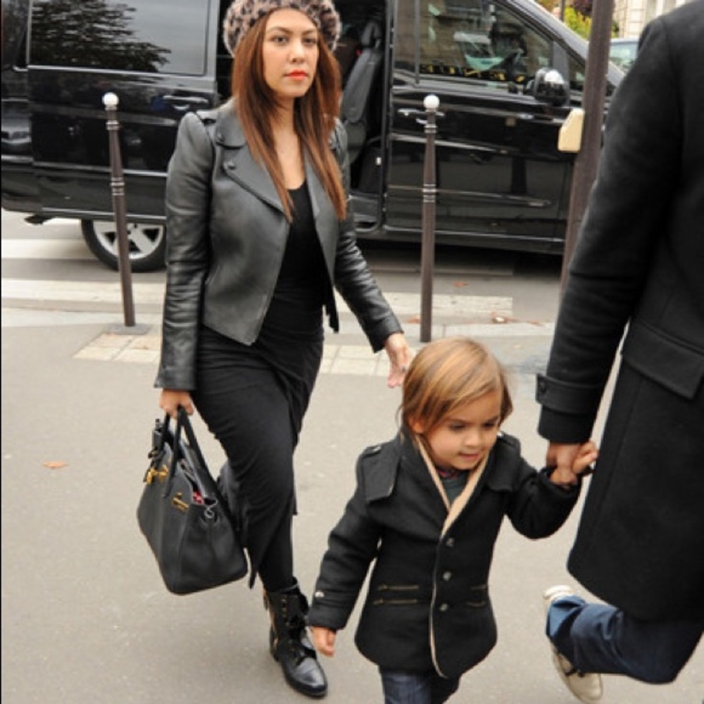 Kardashian Fave Valentino Leather Moto Boot 39.5 - Picture 2 of 8